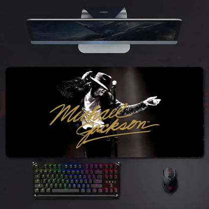 Pop Music M-Michael Jackson Mouse Pad Mousepad Large Gaming LockEdge Thickened PC Table Desk Mat