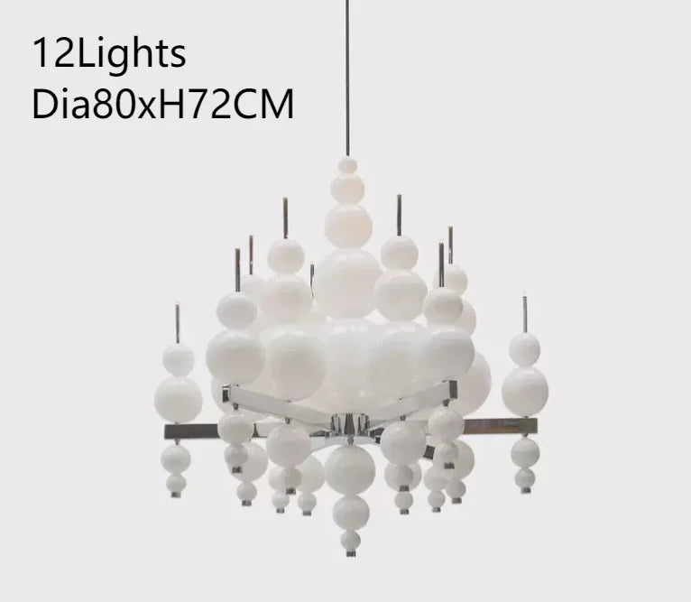 Modern Black Pendant Chandelier Lights For Dining Room Kitchen Living Room Bedroom Creative White Ceiling Chandelier