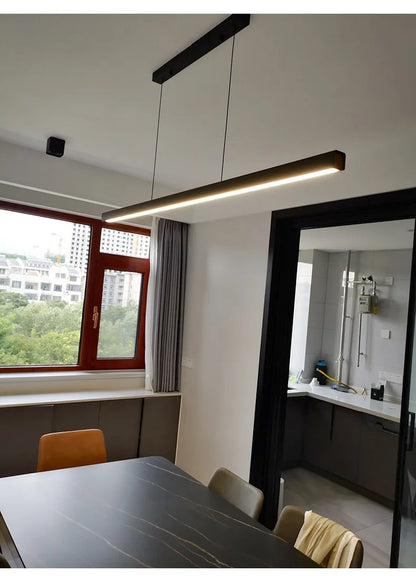 Dining room chandelier Nordic modern lamp dining table bar lamp restaurant lights kitchen lights office company led strip lamps