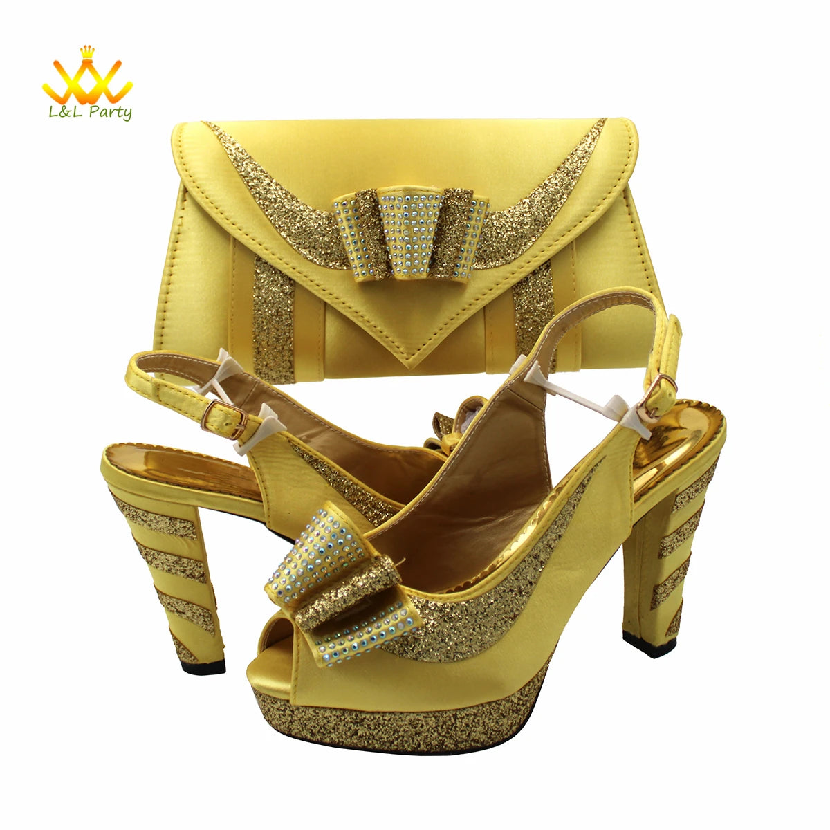 New Spring Autumn Super High Heels Shoes Matching Bag Set in Magenta Color For Nigerian Ladies Wedding Party
