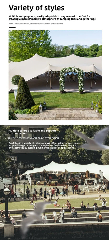 Hot Sale Custom Geodesic Glamping Dome Tent, Waterproof Outdoor Canopy Marquee, Large Resort Wedding Party Event Camping Shelter