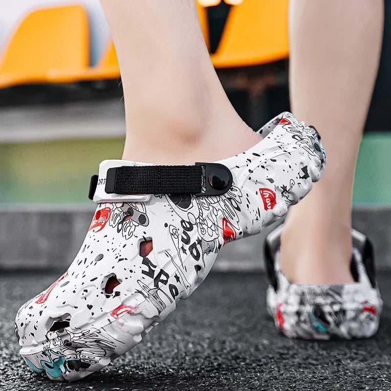 Plus Size 48 49 Men's Summer Clogs Sandals Eva Slippers Men Fashion New Flat Sandals Men Women Leisure Slides Men Casual Shoes
