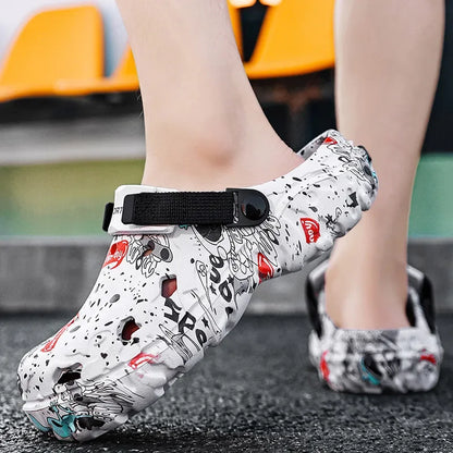 Plus Size 48 49 Men's Summer Clogs Sandals Eva Slippers Men Fashion New Flat Sandals Men Women Leisure Slides Men Casual Shoes