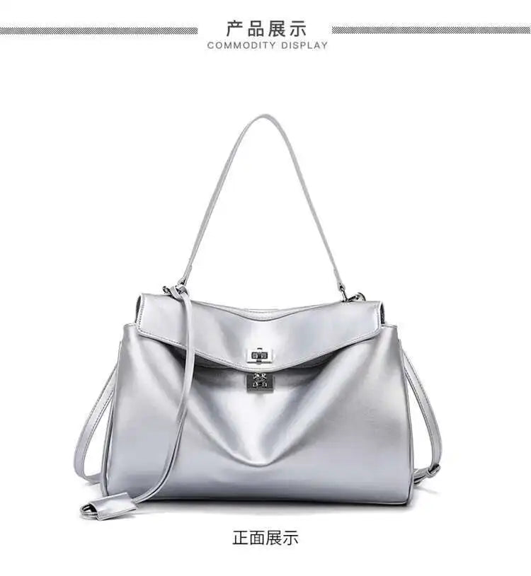 Luxury Fashion Leather Women's Tote Bag Lazy Bag Rodeo Briefcase Handbag Underarm Bags Large Capacity Crossbody Shoulder Bag