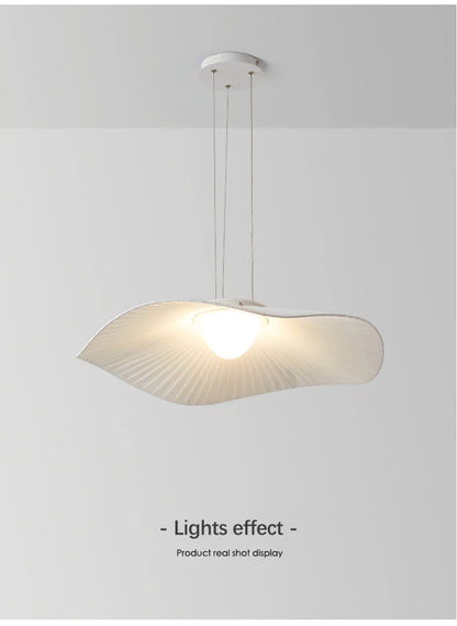 Nordic Modern Creative Restaurant Pendant Lamp Design Simple Lotus Leaf Hat Led Lights for Dining Living Room Bedroom Chandelier