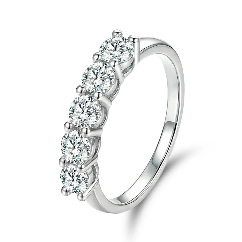 925 Sterling Silver Fashion Gorgeous Shiny Round Zircon Ring For Women Engagement Wedding Party Luxury High Quality Fine Jewelry