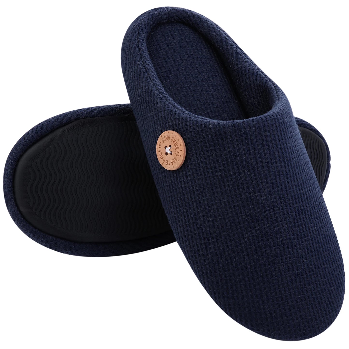 Comwarm Winter Warm Cotton Slippers For Women Men Flats Soft Non-slip Fluffy Shoes Design Slides Couple Indoor House Slippers