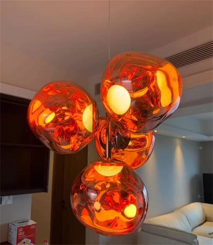 Modern Lava LED Pendant Light PVC Lights Kitchen Hanging Light Fixtures Indoor Decor Living Room Ceiling Lighting Chandelier