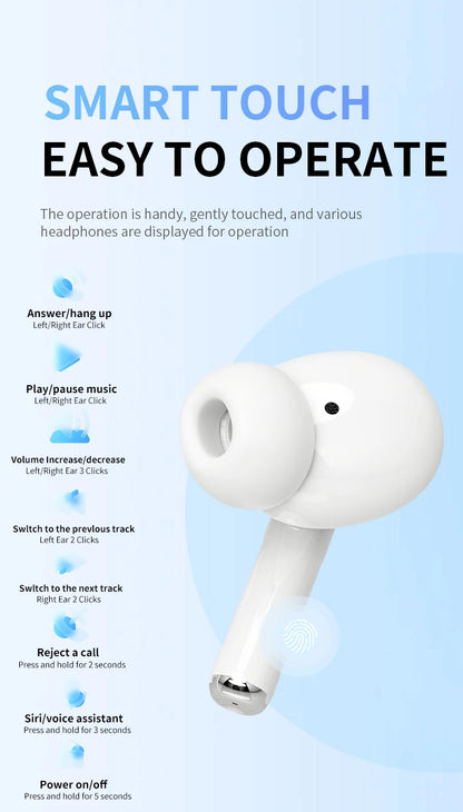 2026 A7 Pro Wireless Bluetooth Earphones TWS Headset HiFi Earbuds Noise Reduction Headphones Waterproof For IPHONE Android