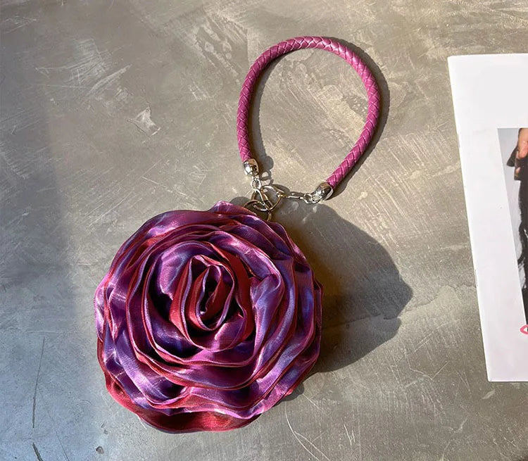Party Clutch Fairy Hostess Flower Silk Mini Banquet Lipstick Key Purse Luxury Tote Designer Lady Prom Crossbody Handbags