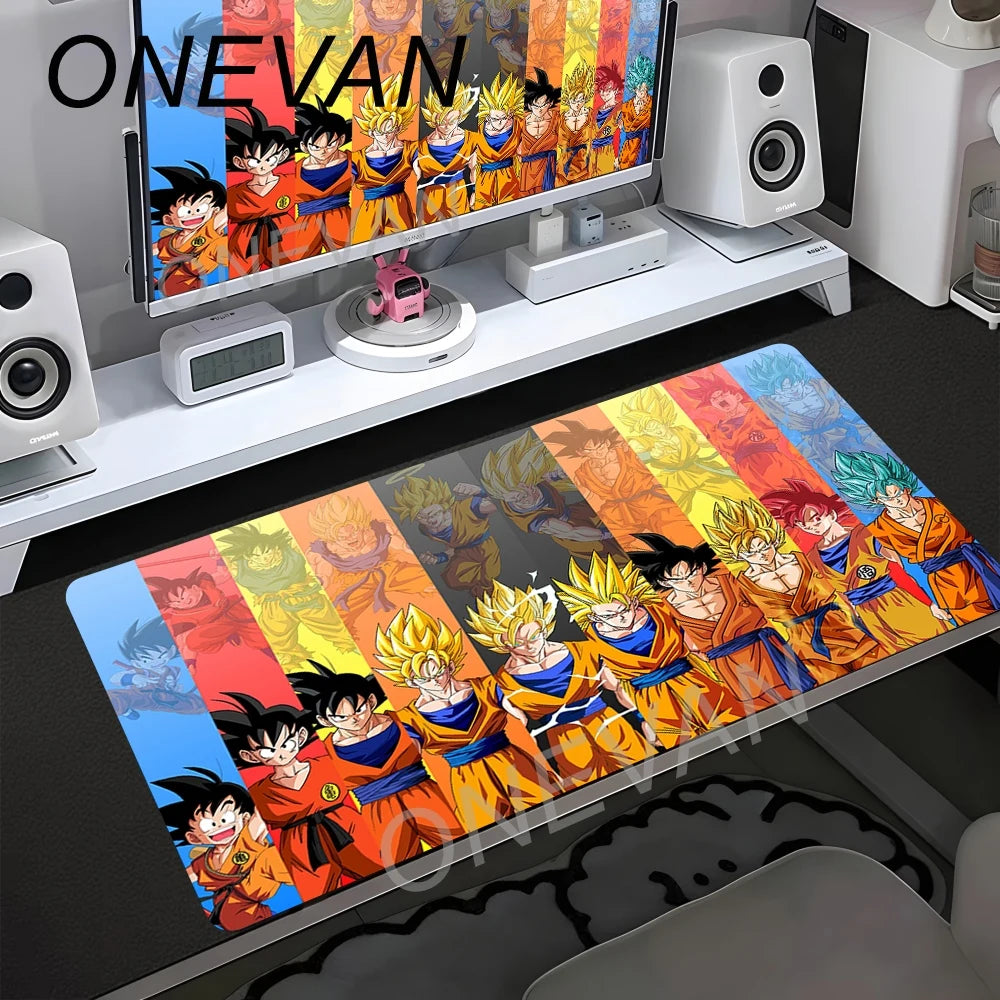 Game E-sports Special Table Mat Animation Non-slip Pad Oversized Dragon Ball Computer Keyboard Pad Son Goku Rubber Mouse Pads