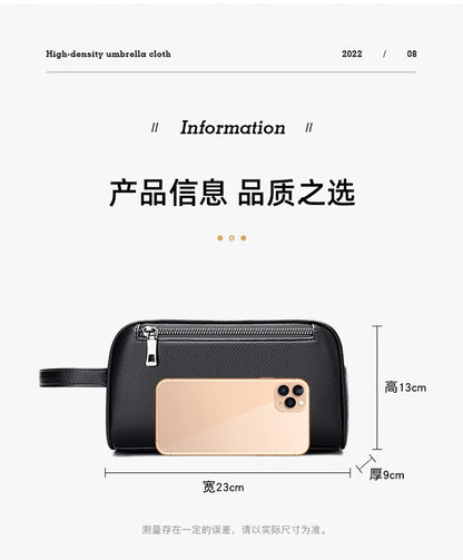 Men's Clutch Bag Fingerprint Lock Anti-theft Large Capacity Clutch Bag Wallet Business Men's Bag