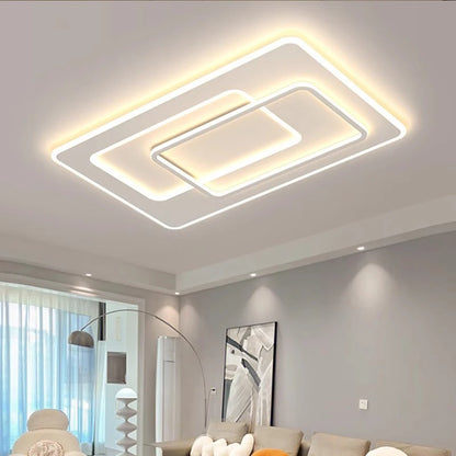 Modern LED Ceiling Lamp Square Ultrathin Living Room Lights with Remote Control Bedroom Study Dining Home Decor Lighting Fixture