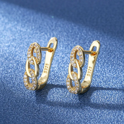 925 Silver Needle Princess Crystal Square Zircon Drop Earrings for Women Trendy Simplicity Jewelry Girl Sweet Gifts New