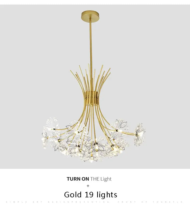 Ceiling Led Chandelier Modern Crystal Lamp Lustre Living Room Hanging Light Fixtures Kitchen Bedroom Home Decoration Black