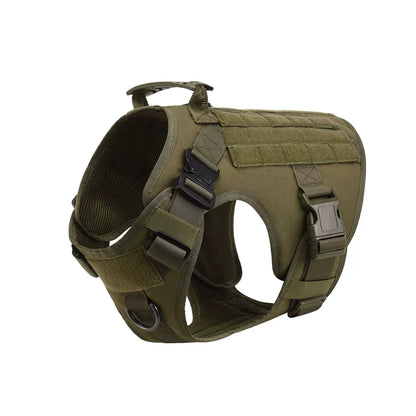 Dog Harness Collar Leash Molle Pouches For Medium Large Dogs Pet German Shepherd Training Walking Vest Tactical Dog Harnesses