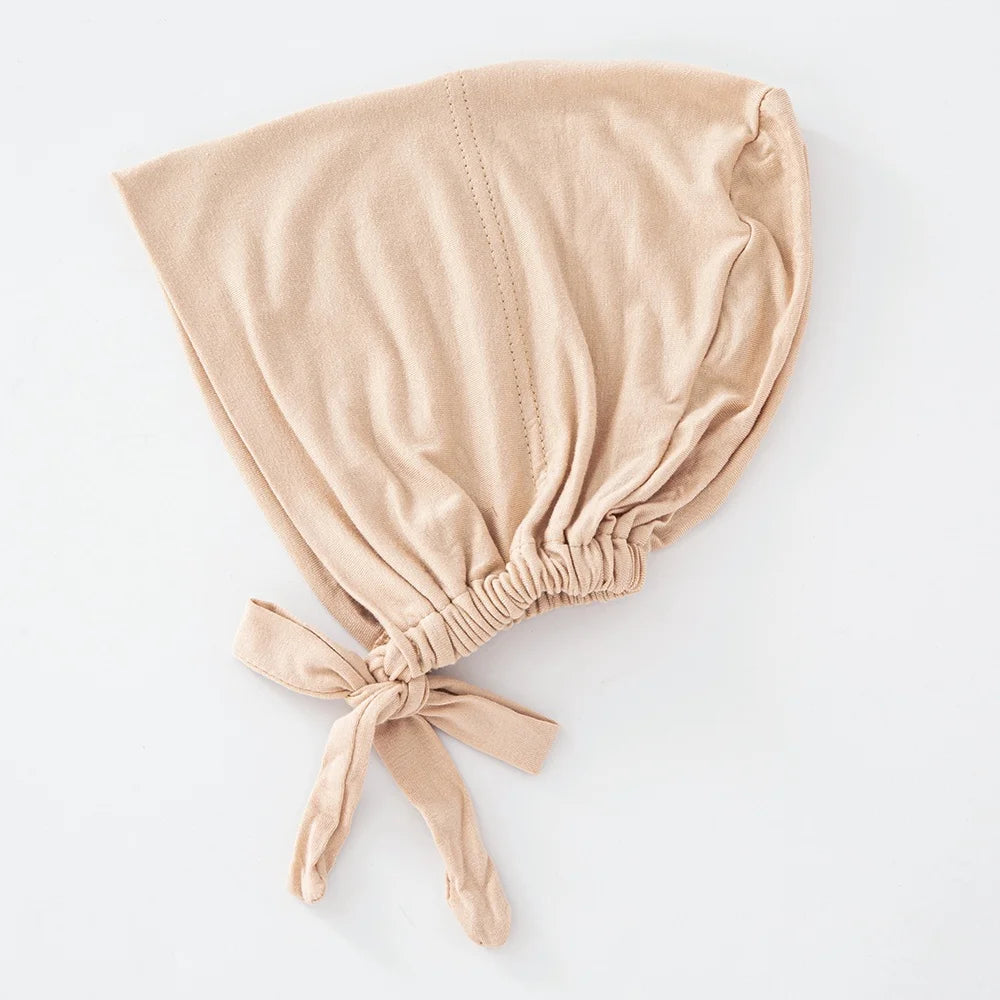 82 Colors Tie-Back Undercaps Fashion Women's Inner Hijab Muslim Cap Bonnet Plain Islamic Cotton Spandex Jersey DEW Underscarf
