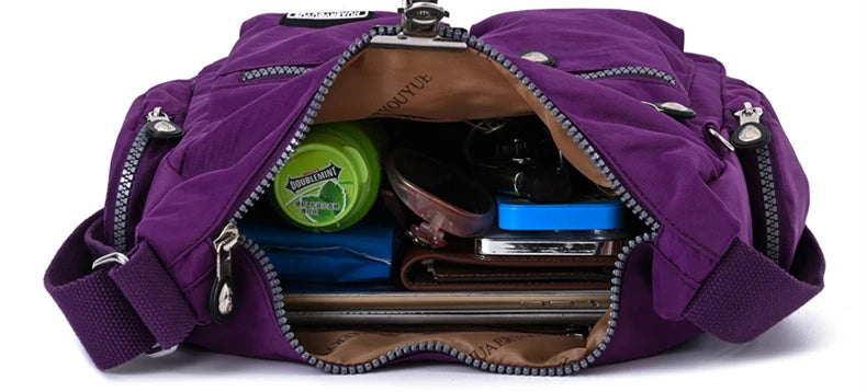 Women's Shoulder bag Nylon Female Travel Handbag Ladies Messenger Bag light CrossBody Bag High-grade Wear-resistant fabric