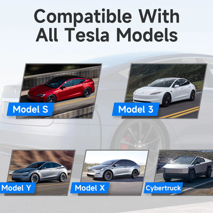 3.6kW Portable TS‑NACS EV Charger for Tesla 2.8" LCD Display Delay & Schedule Timing Electric Vehicle Charging Plug Station