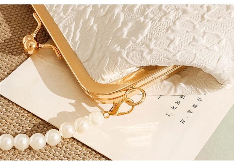 Mobile Phone Bags Pearl Chain Crossbody Bag for Women Shoulder Bags Makeup Bag Purse and Handbags Mother Kids Bag for Girl Сумка