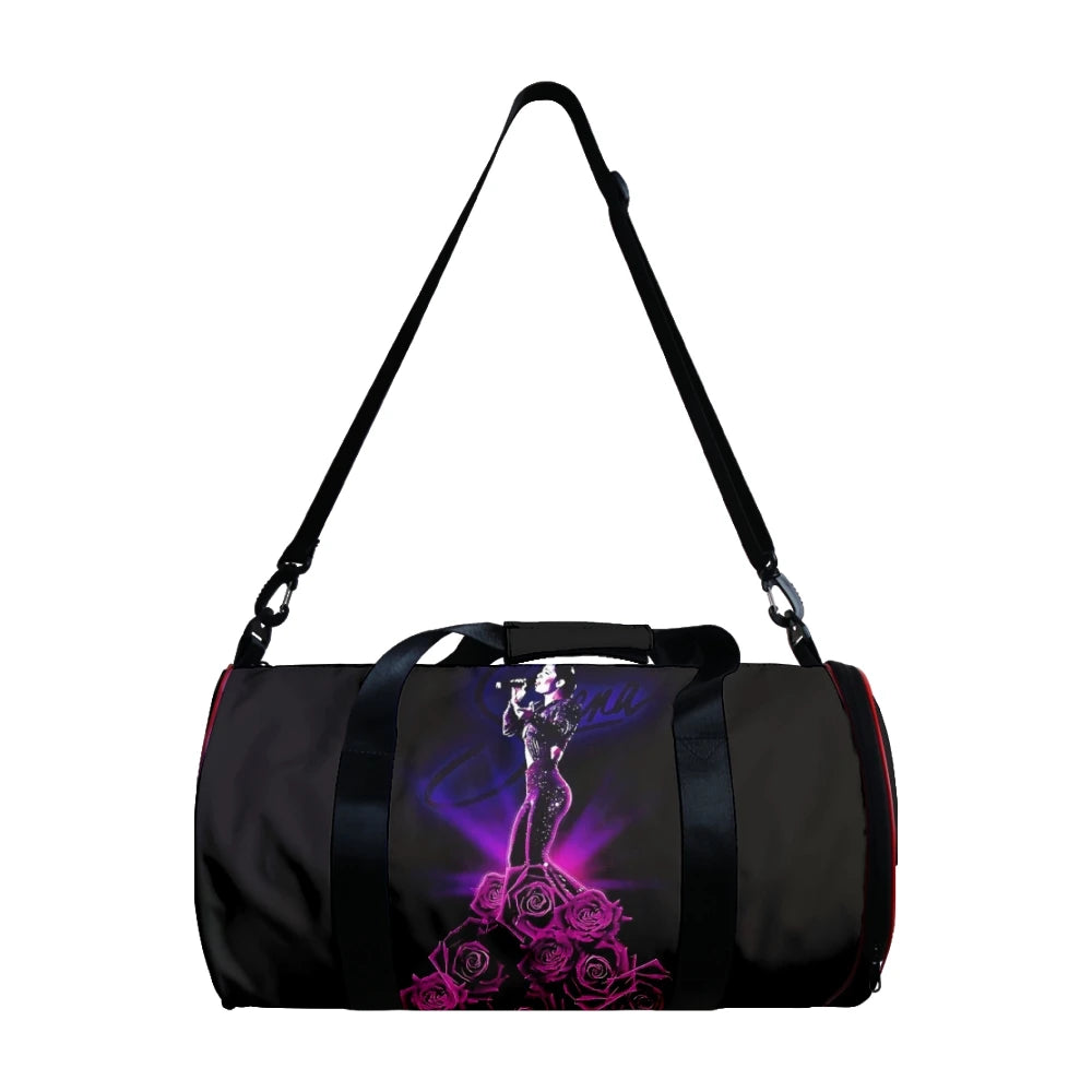 Popular Selena Quintanilla 3D Printed Large Capacity Travel Bags Barrel Shape Crossbody Bag Outdoor Sports Bags Gym Yoga Bag