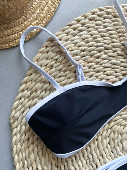 CPUTAN Black Sexy 2024 Push Up Bikini Set Two Piece Swimwear High Waist Biquini Swimsuit Summer Brazilian Bathing Suit Beachwear