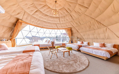 Geodesic Dome Tent 4 Season Waterproof Camping Tent Luxury Glamping Dome Tent PVC Bubble Windproof Garden Outdoor Shelter