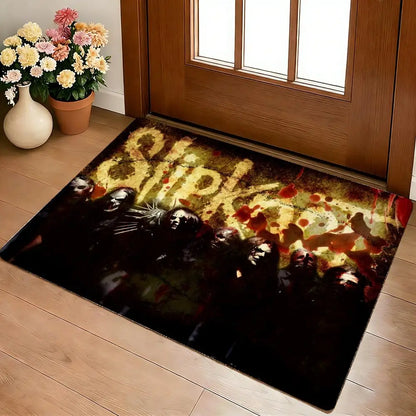 Band S-slipknot-S Classic Popular Long Floor Mat Cozy Flannel Soft Thick Non-Slip Mat For Living Room Bedroom Kitchen Decor Rugs