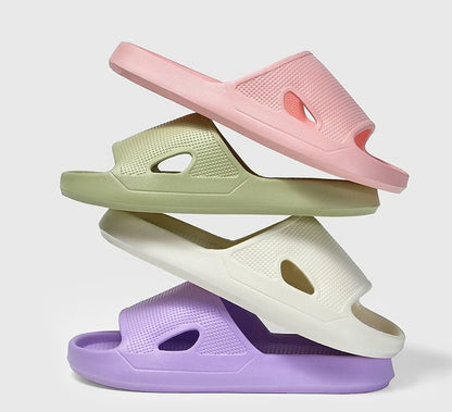 Thick Platform Cloud Slippers EVA Soft Sole Pillow Slides Summer Beach Flip Flops Women Non Slip Bathroom Home Slippers
