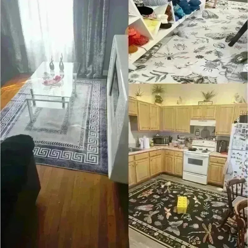 A Halloween Purple Skull Carpet Full of Festive Soft Flannel Floor Mat Living Rooms Bedrooms and Pumpkin Decorative Carpets
