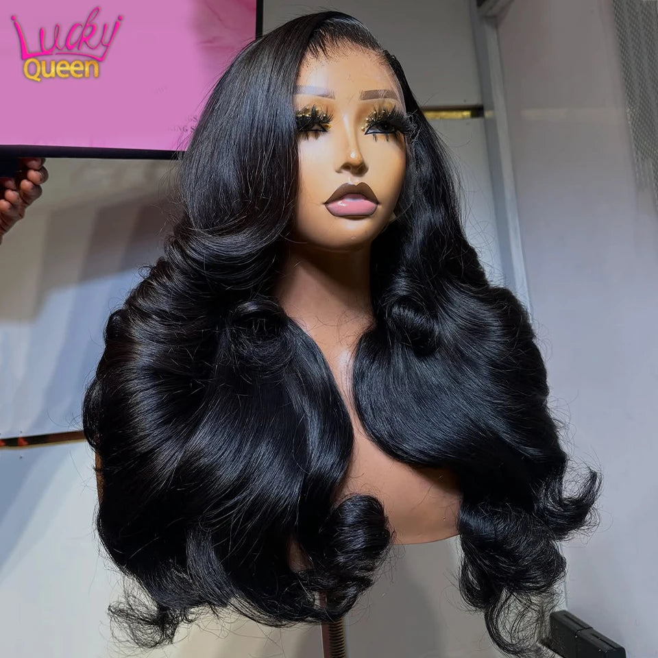 Highlight Pink Brown Dark Root Closure Wig Real Hair 13x6 13x4 HD Lace Front Human Wig For Women Pre Plucked Body Wave Glueless