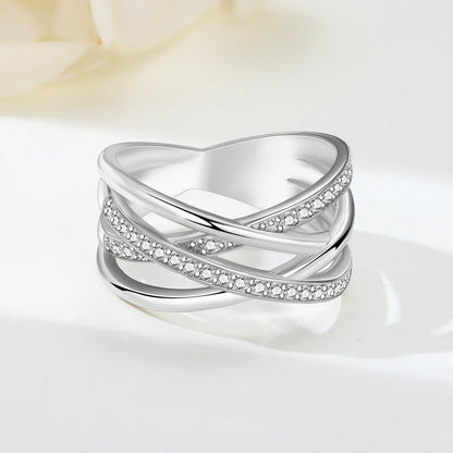 925 Sterling Silver Three-Ring Stackable Ring for Women Simple Fashion Design Fine Jewelry Perfect for Birthday Party Gift 2026