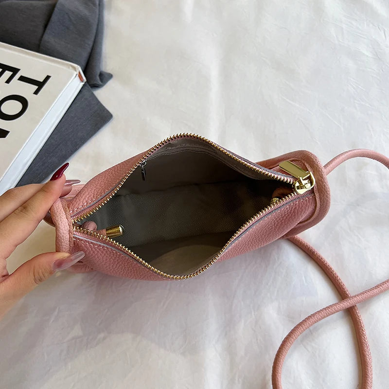 100%Real Cowhide Genuine Leather Sac Fashion Women Crossbody Bags For Ladies New High Capacity Shoulder Bag Handbag Female Purse
