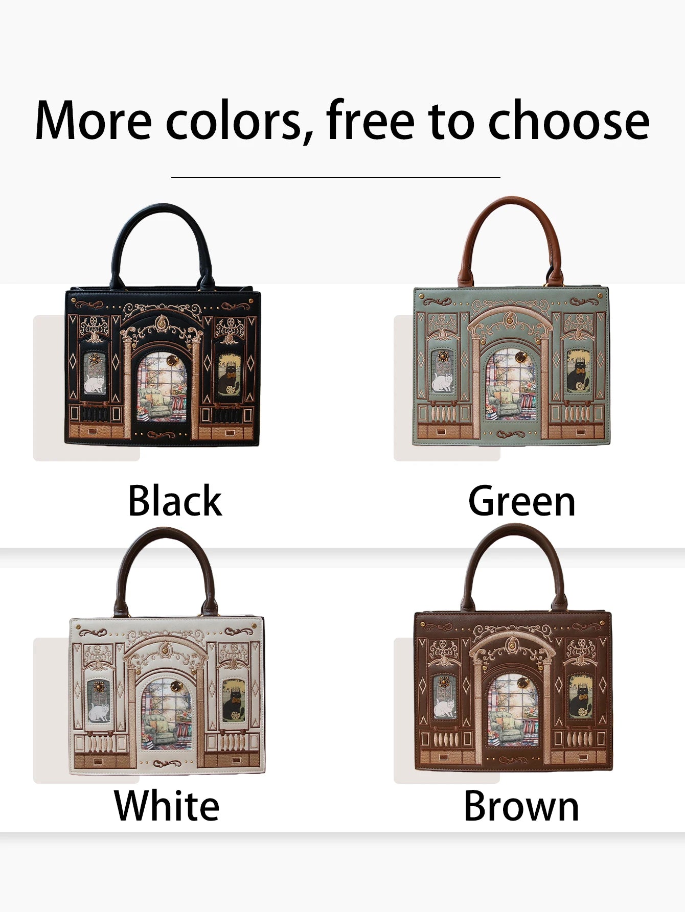 2026 Light Luxury Niche Design Fashion New Cat Bag Light Luxury Heavy Industry Craft Embroidery Thread Small Square B