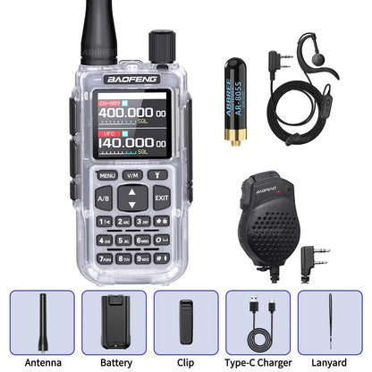 BAOFENG MINI 5 Walkie Talkie 2200mAh Battery APP Bluetooth Programming Long Range Dual PTT Newly Upgraded UV-5R MINI Ham Radio