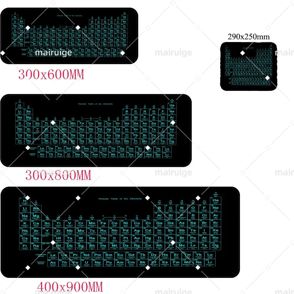 Periodic table of elements Mouse Pad Gaming Mouse Pad Desk Mat HD Gamer Large XXL Mouse Pads PC Computer Carpet Long table mat