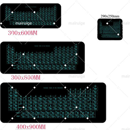 Periodic table of elements Mouse Pad Gaming Mouse Pad Desk Mat HD Gamer Large XXL Mouse Pads PC Computer Carpet Long table mat