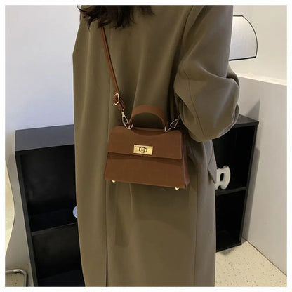 Fashion Women PU Leather Shoulder Messenger Bag Crossbody Bag Ladies Girls Fashionable and Simple Travel Large Capacity Handbags