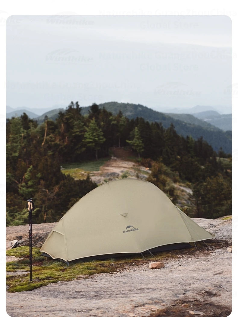 Naturehike Cloud Up Pro Tent Ultralight 1.36kg 1-2 Person 20D Waterproof Three Seasons for Camping Outdoor Hiking Backpack Tent