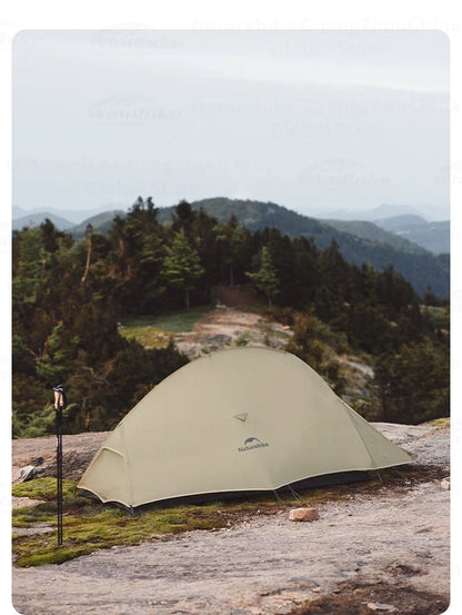Naturehike Cloud Up Pro Tent Ultralight 1.36kg 1-2 Person 20D Waterproof Three Seasons for Camping Outdoor Hiking Backpack Tent