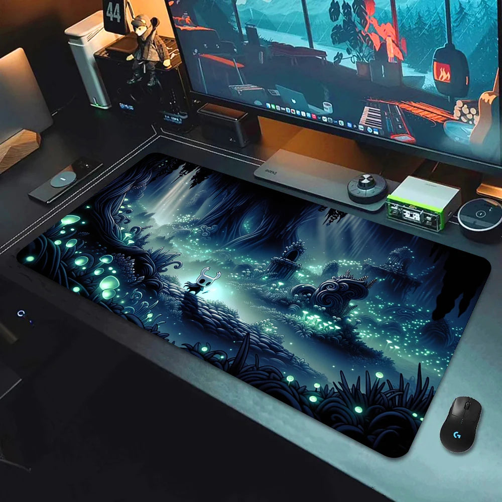 XXL New Game Wallpaper Hollow Knight Mousepad Laptops Keyboard Pad Mouse Pad Carpet Computer Accessories Non-slip Cool Desk Mats