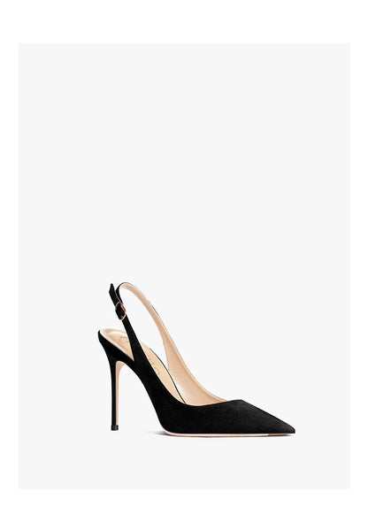 Women's Heeled Sandals New Black Suede Pointed Toe Stiletto Pumps Luxury Gladiator High Heels Elegant Sexy Party Wedding Shoes