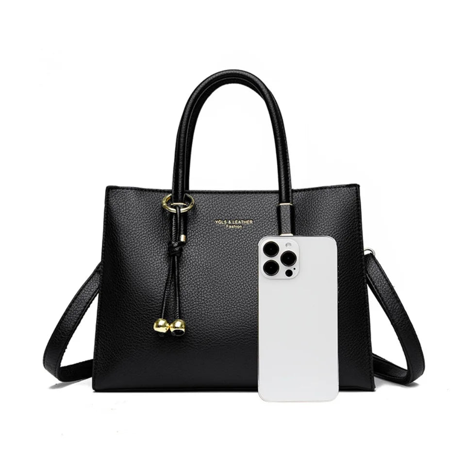 Genuine Brand Top Quality Leather Shoulder Crossbody Bags for Women Luxury Handbags Women Bags Designer Large Capacity Tote Bag
