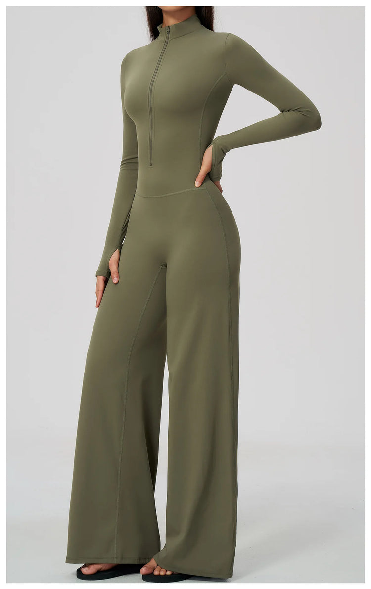 Summer Long Sleeve Yoga Suit Women's Tracksuits Gym Clothes Training Sportswear Fitness Sports Bodysuit Female Workout Overalls