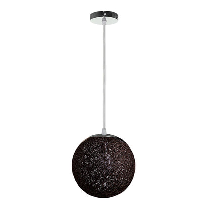 Nordic Hand-woven Rattan Pendant Lights Ceiling Chandelier Modern Hanging Lamps Restaurant Living Room Kitchen Lighting Fixtures
