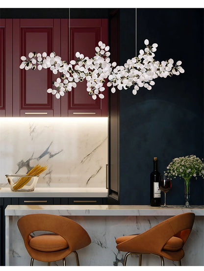 Nordic Luxury Grapes Bunch Hanging Chandelier Lamp for Dining Room Living Room Loft Villa Hotel Hall Decor Pendant Lights