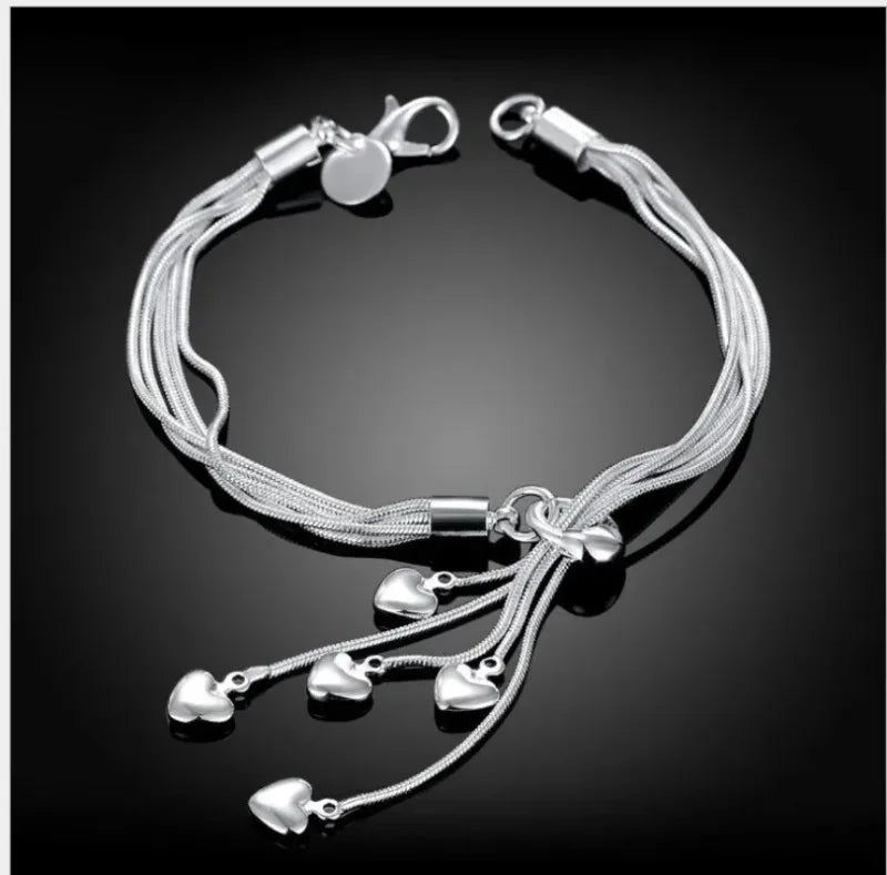 925 Sterling Silver Bracelet Woman Vintage Luxury Original Jewelry Accessories Fashion Designer Party Wedding Jewelry Gifts 2025