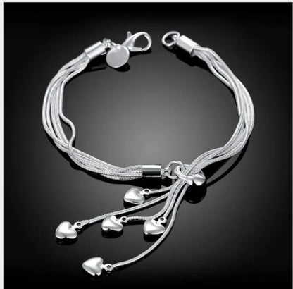 925 Sterling Silver Bracelet Woman Vintage Luxury Original Jewelry Accessories Fashion Designer Party Wedding Jewelry Gifts 2025