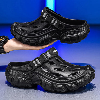 Summer Casual Sandals Men Outdoor Slippers Flat Mens Flip-flop Lightweight Beach Shoes Indoor Home Anti-slip Bathroom Slides