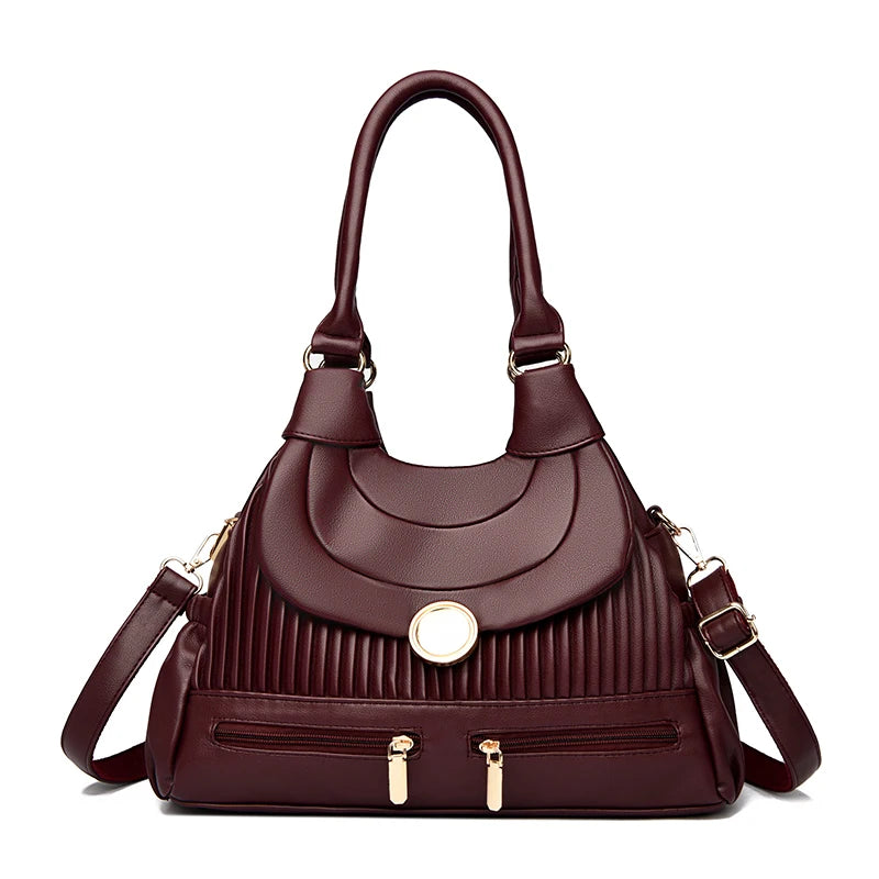 Genuine Brand Luxury Handbags for Women Designer Fashion Tote Bag High Quality Soft Pu Leather Shoulder Crossbody Hand Bags Sac